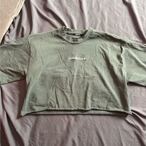 Primitive Sage Green Cropped Tee